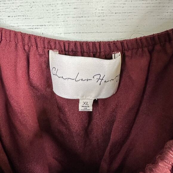 Charles Henry Womens size XL Metallic Off the Shoulder Long Sleeve Mini Dress - Picture 10 of 15